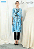 SCRIBBLE & CHERRY BLOSSOM Dress (Blue)