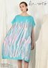 METAL & PAPER Dress (Turquoise & Lilac)