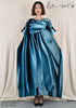 BLUE DRAPE Dress