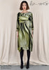 GREEN DRAPE Dress