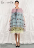 NET DOT (pink blue green) Dress